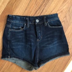 High waist denim shorts